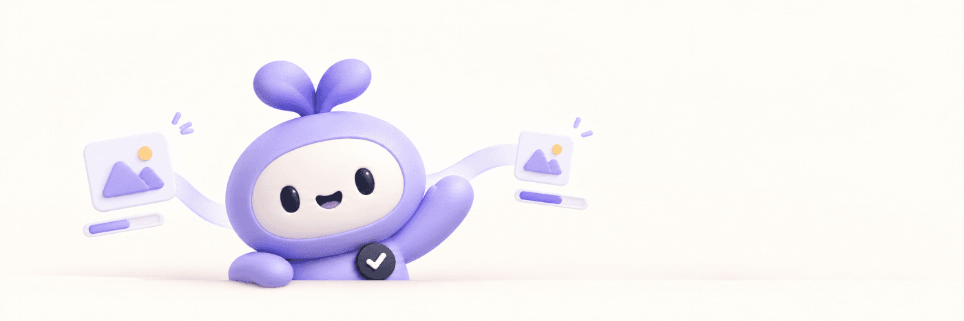 Mascot organizing image cards for optimization